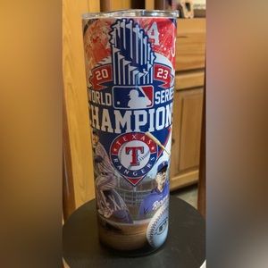 Texas Rangers World Series tumbler
